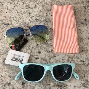 Aviator & Victoria’s Secret Sunglasses & case